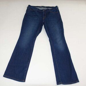 Old Navy Women's Kicker Boot Cut Jeans Size 14 Short NWT Blue Mid Rise Stretch